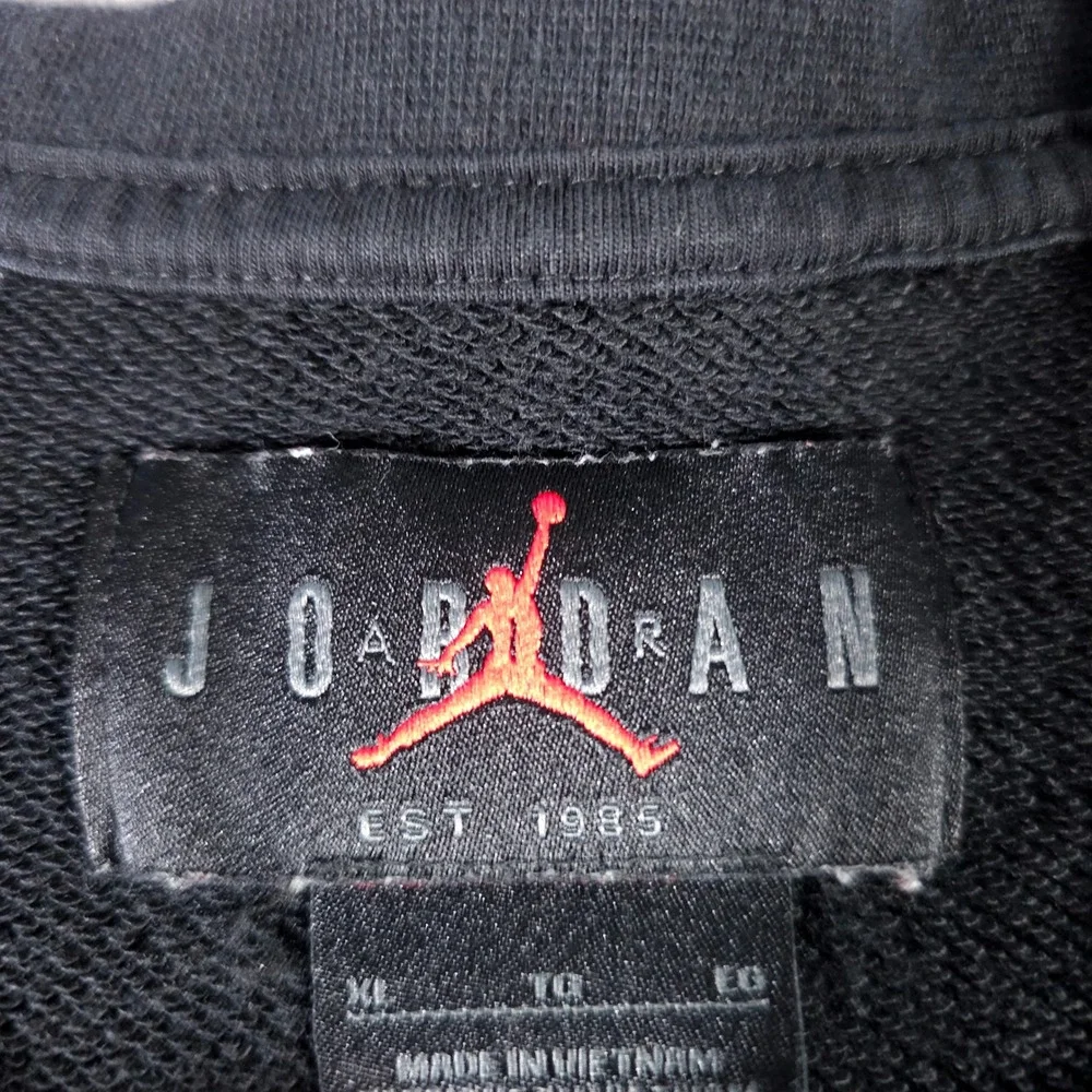 Jordan Jumpman‎ Sweatshirt Mens XL Black DA7194-010 Fleece Crewneck Kangaroo